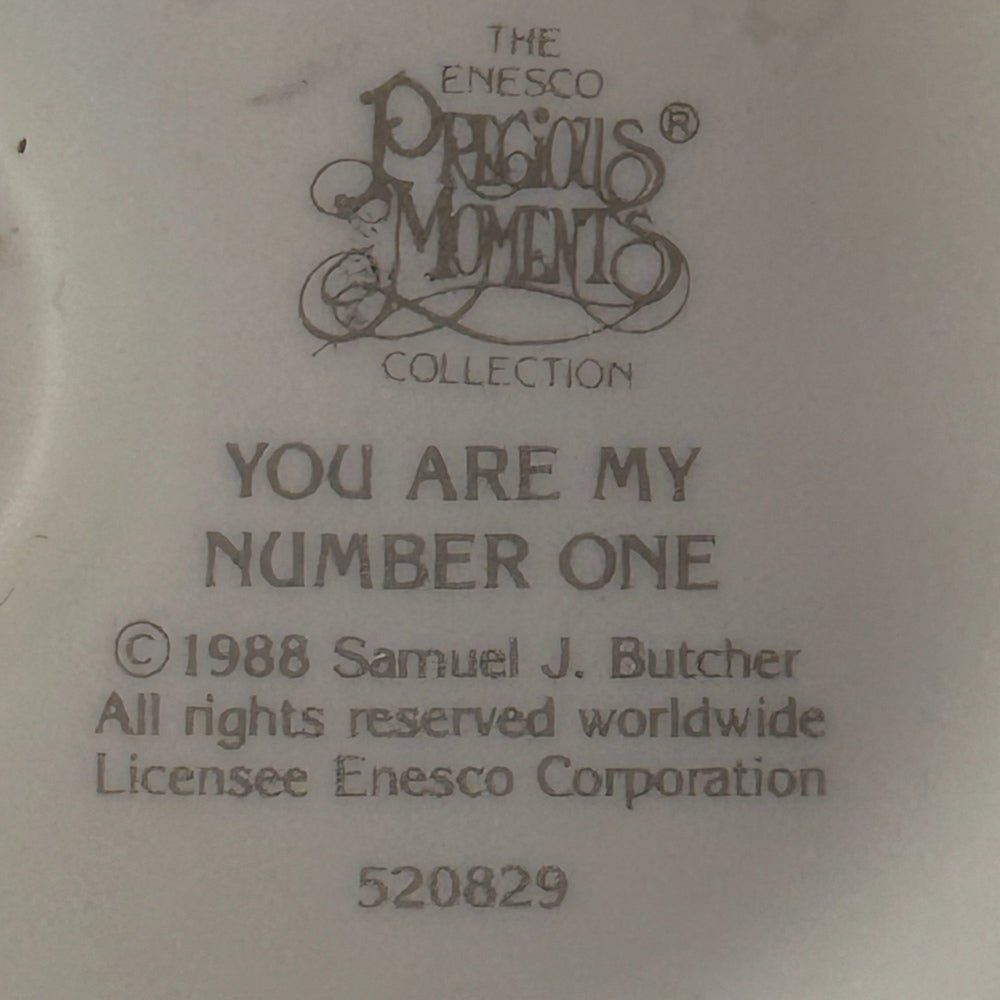 Precious Moments You Are My Number One figurine 1988 Samuel J Butcher 520829 | Finer Things Resale