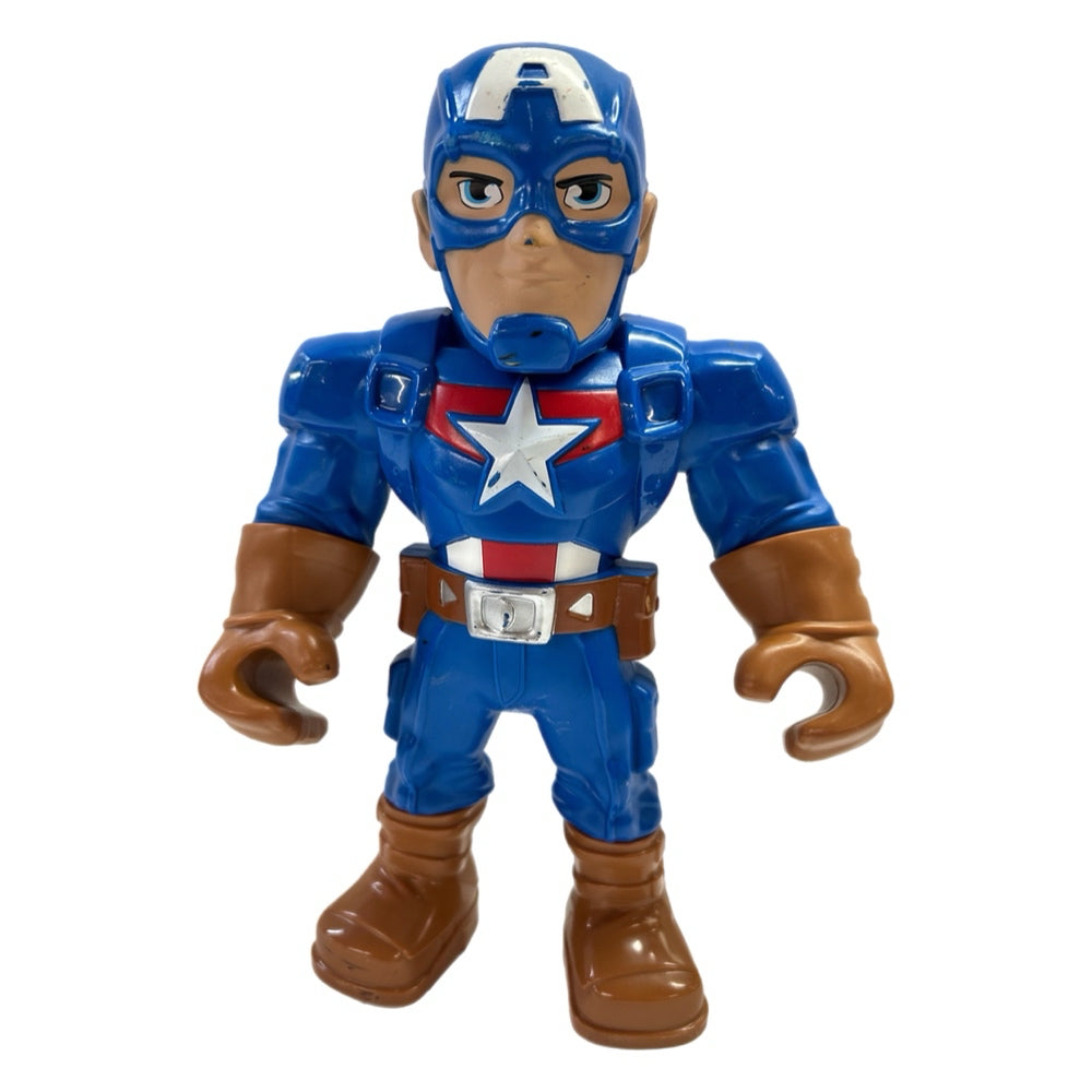 Playskool Heroes Marvel Super Hero Adventures Mega Mighties CAPTAIN AMERICA | Finer Things Resale