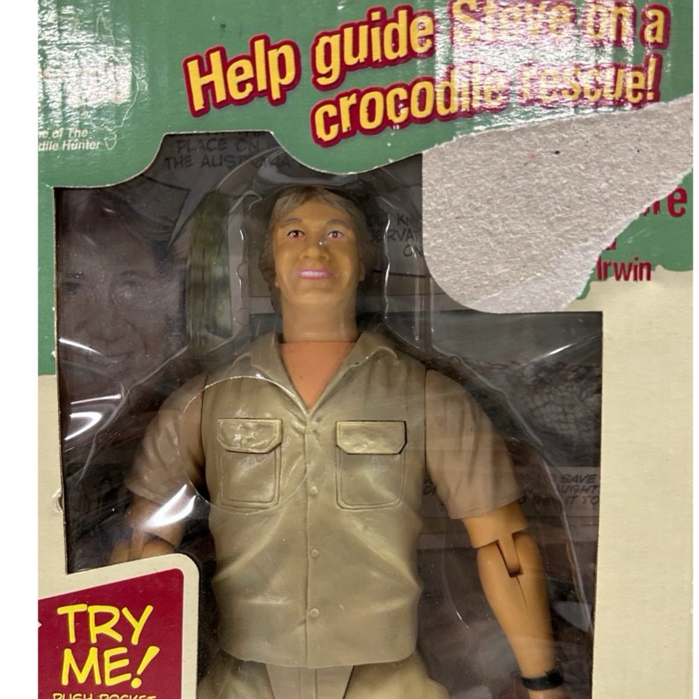 Steve Irwin Crocodile Hunter Wildlife Adventure Series Talking Doll 2006 NIB | Finer Things Resale