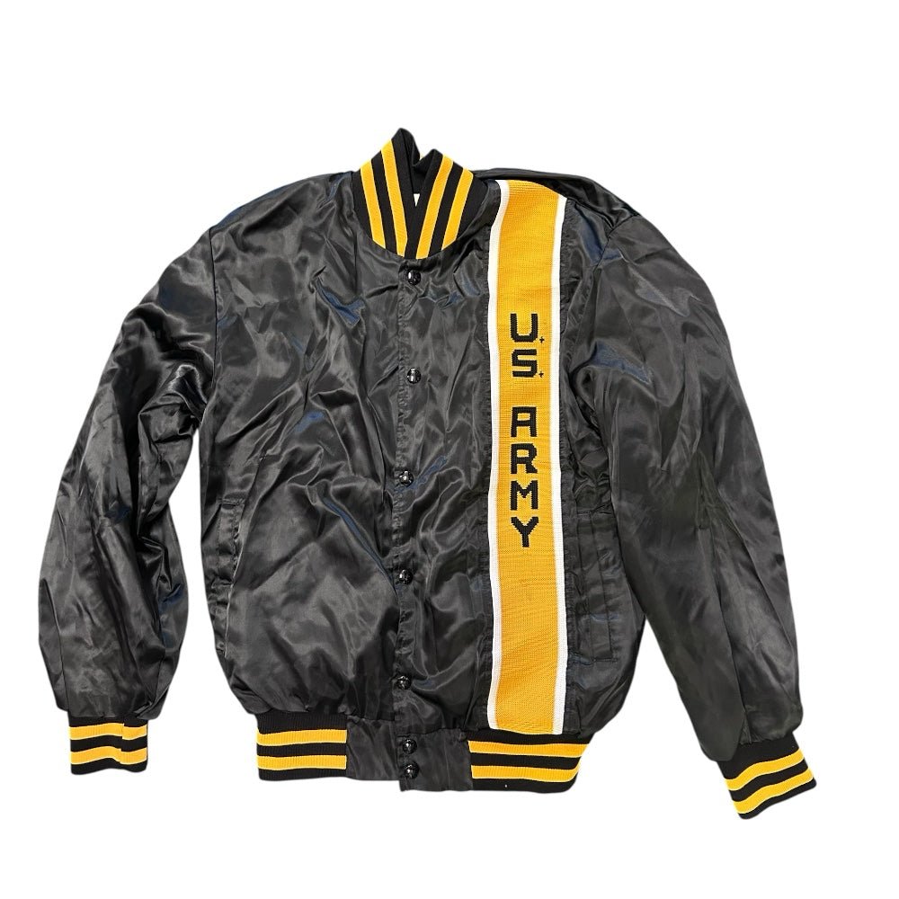 US Army Satin Bomber Jacket Artex SIZE SMALL Vintage 1980's | Finer Things Resale
