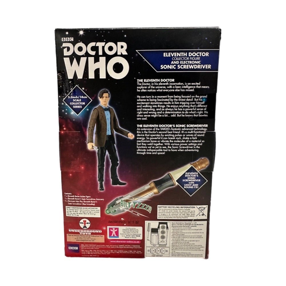 Dr Who The Eleventh Doctor & Electronic Screwdriver 5.5" action figure NEW! | Finer Things Resale