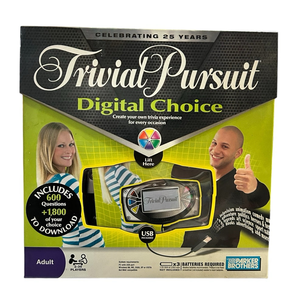 Trivial Pursuit Digital Choice Game Parker Brothers 2008