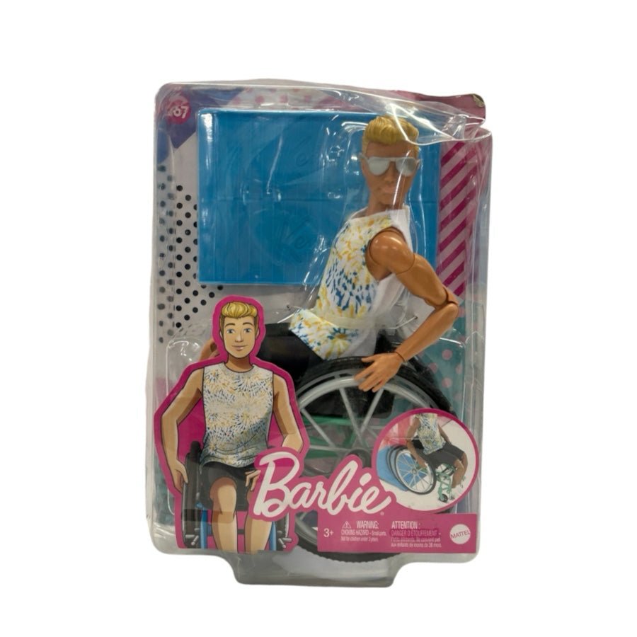 Barbie Fashionistas Ken #167 Wheelchair with Ramp GWX93 2020 New Damaged Box | Finer Things Resale