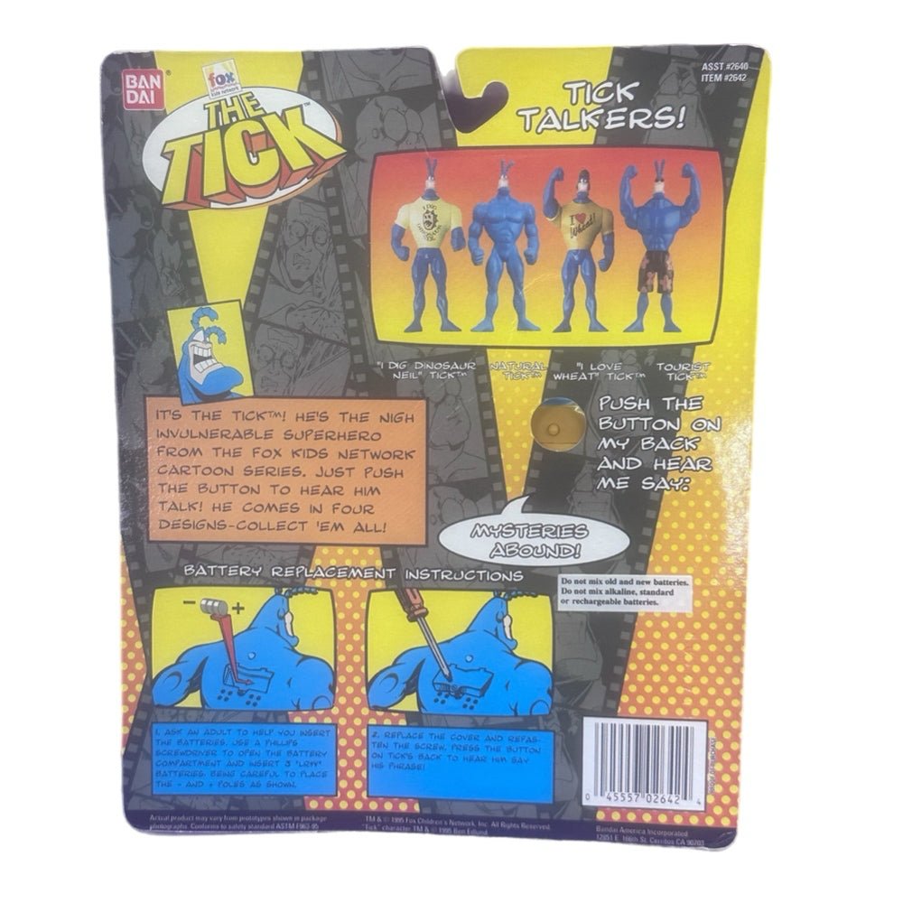 Bandai The Tick Tick Talkers I Love Wheat action figure VINTAGE 1995 NIP | Finer Things Resale
