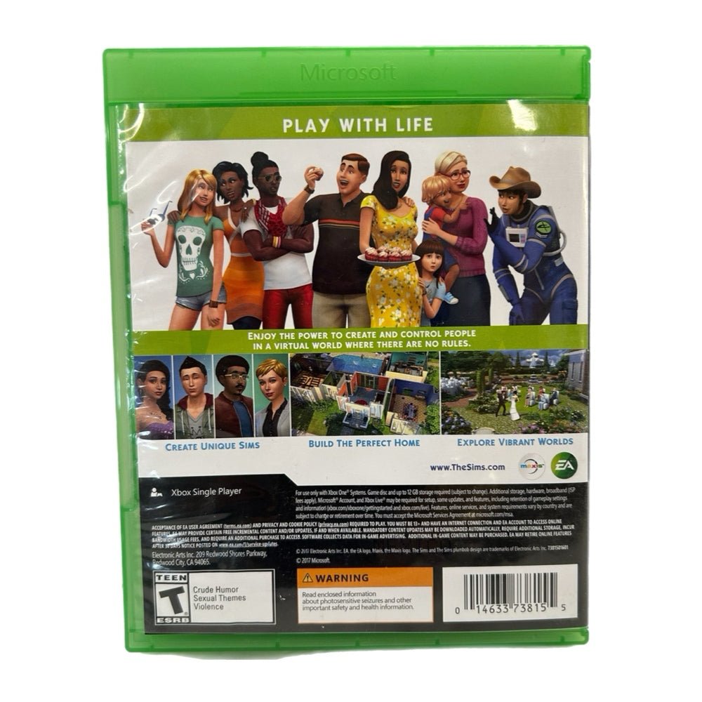 The Sims 4 XBOX One game Microsoft Rated T 2017 | Finer Things Resale