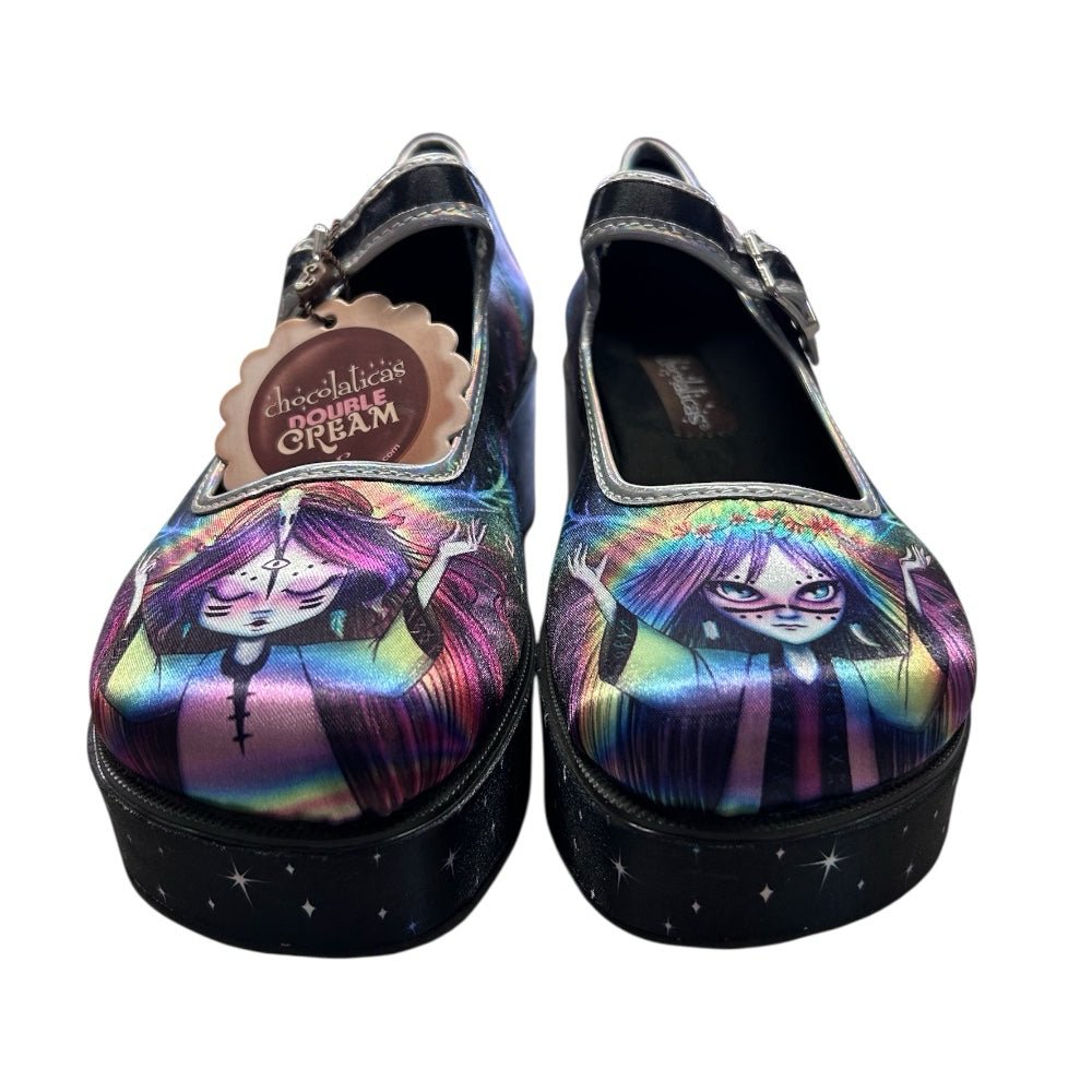 Chocolaticas Hot Chocolate Designs Double Cream Pagan Spirit Mary Janes SZ 5 NWT | Finer Things Resale