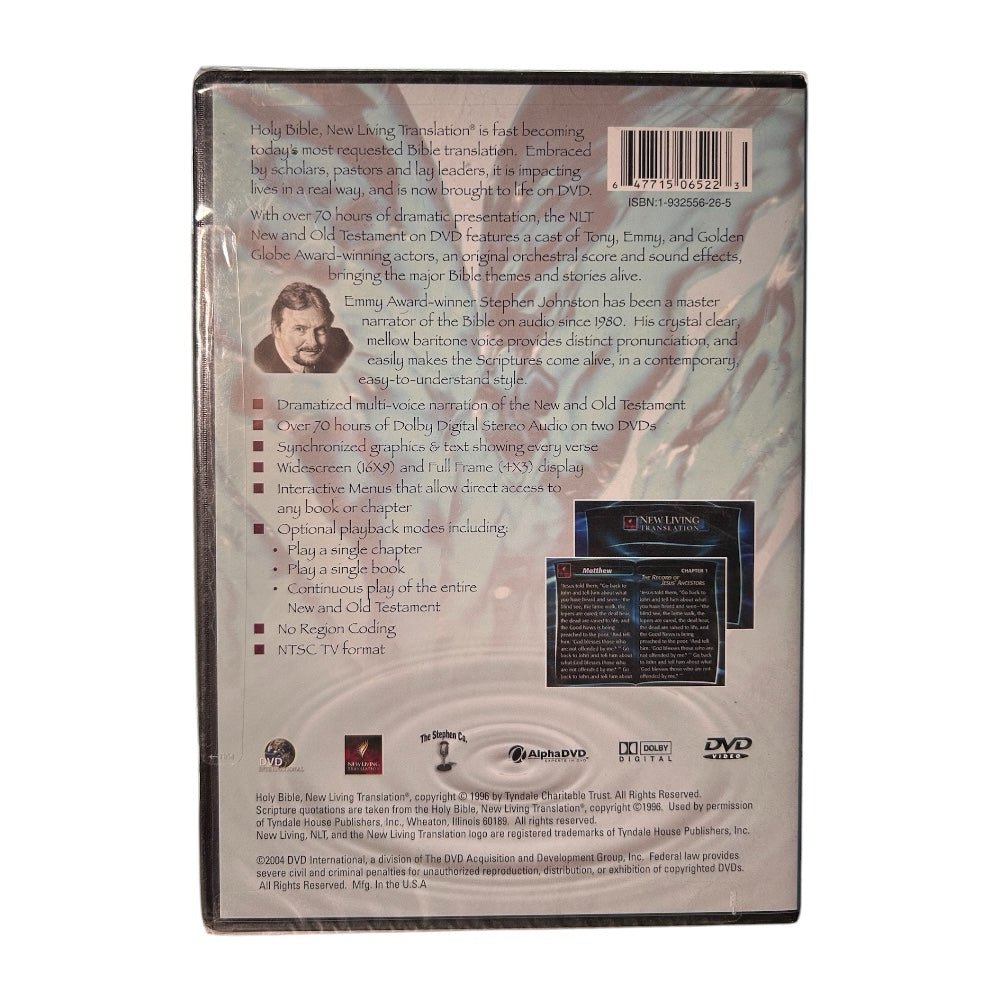 Holy Bible New Living Translation New and Old Testament on DVD NEW-SEALED | Finer Things Resale