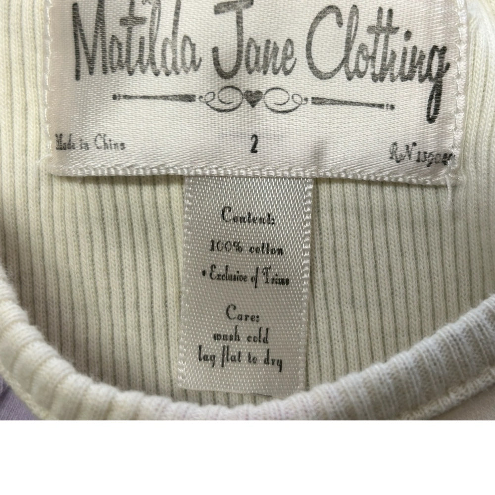 Matilda Jane Good Hart Pond Hill Cookie Dot Tank Top Shirt SIZE 2