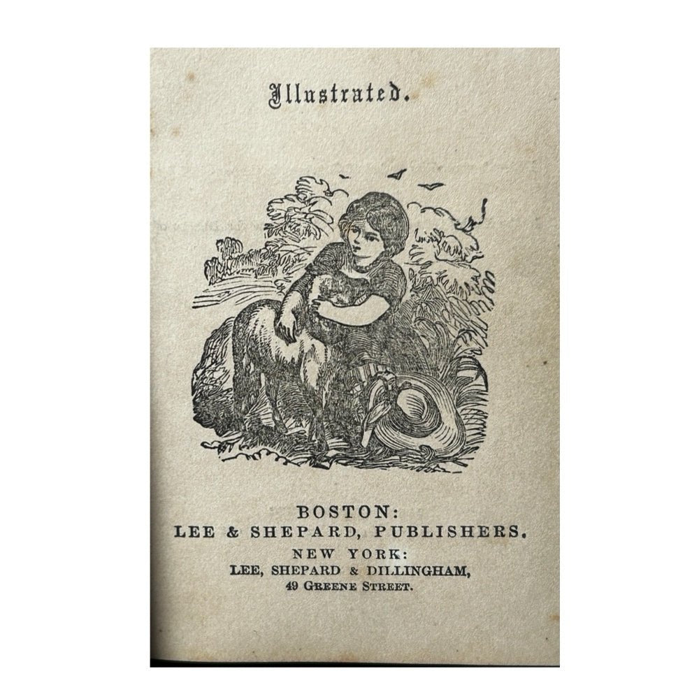 My Teacher's Gem c.1868 Lee & Shepard Miniature Book Inscribed 1874 | Finer Things Resale