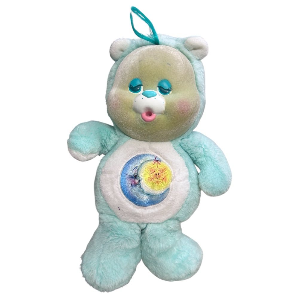 Care Bears Cubs Bedtime Bear plush flocked stuffed animal Kenner VINTAGE 1986 | Finer Things Resale
