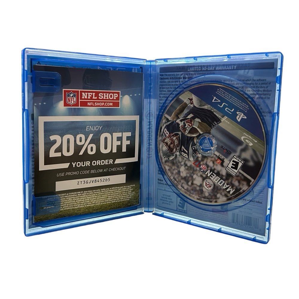 madden nfl 17 sony playstation 4 ps4 game football rated 3 rob gronkowski