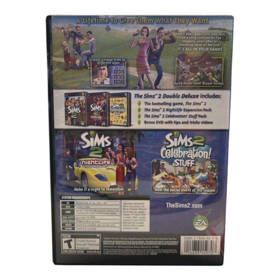 The Sims 2 Double Deluxe PC DVD-ROM 3 games EA Complete with manual 2008 | Finer Things Resale