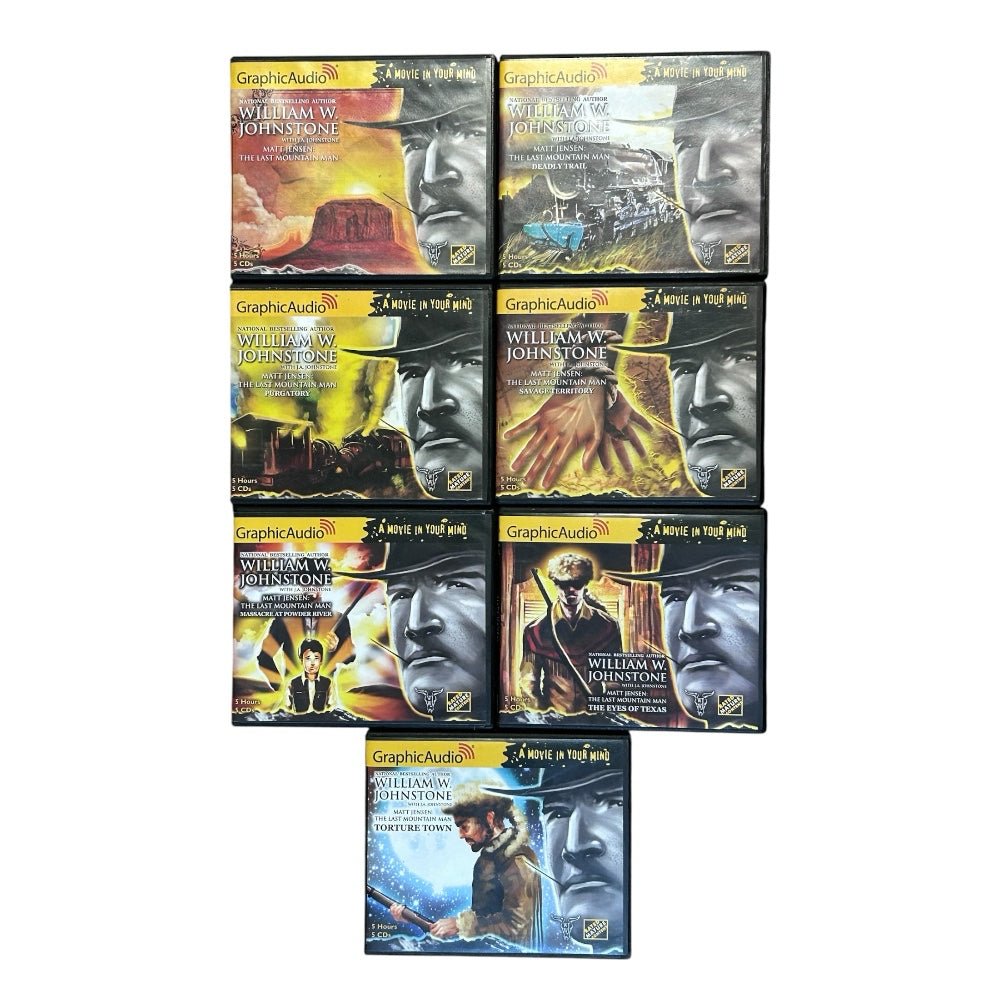 Matt Jensen Last Mountain Man Series William W Johnstone GraphicAudio Set of 7 | Finer Things Resale