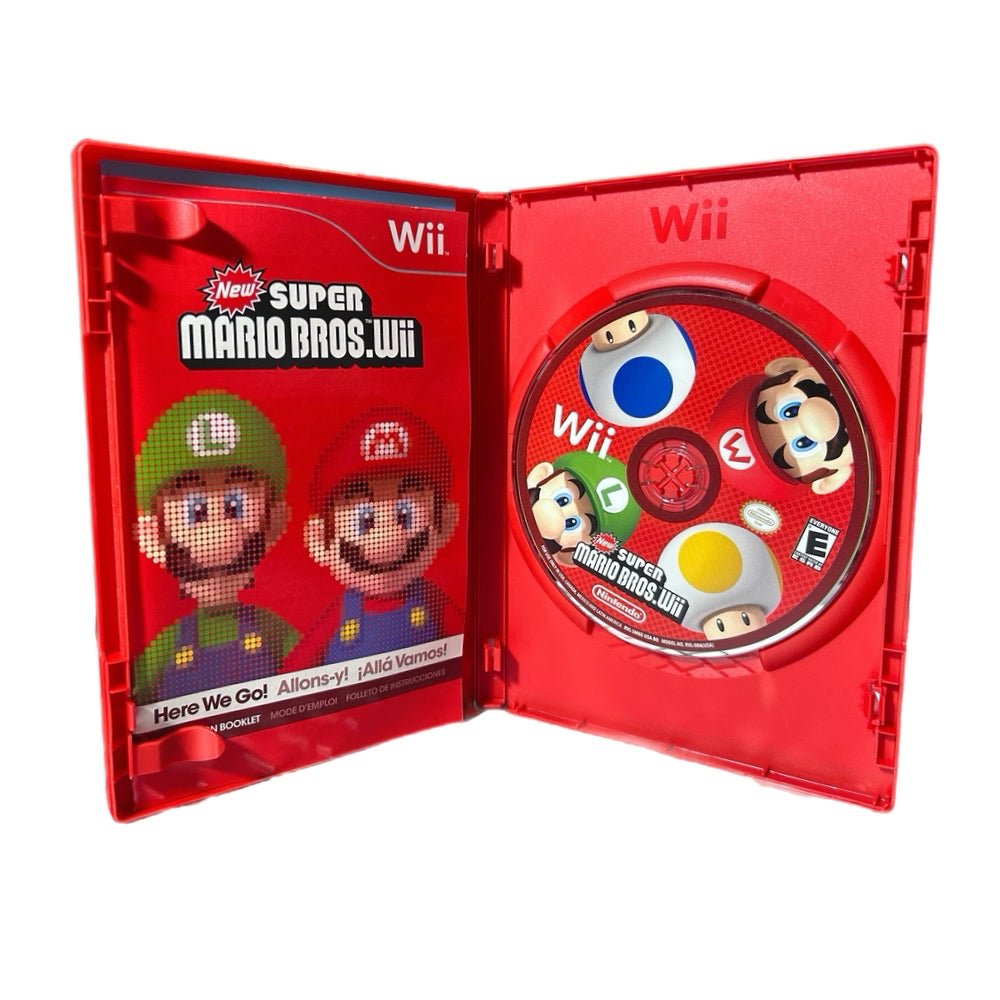 New Super Mario Bros Wii Nintendo Wii game 2009 Red case Complete | Finer Things Resale