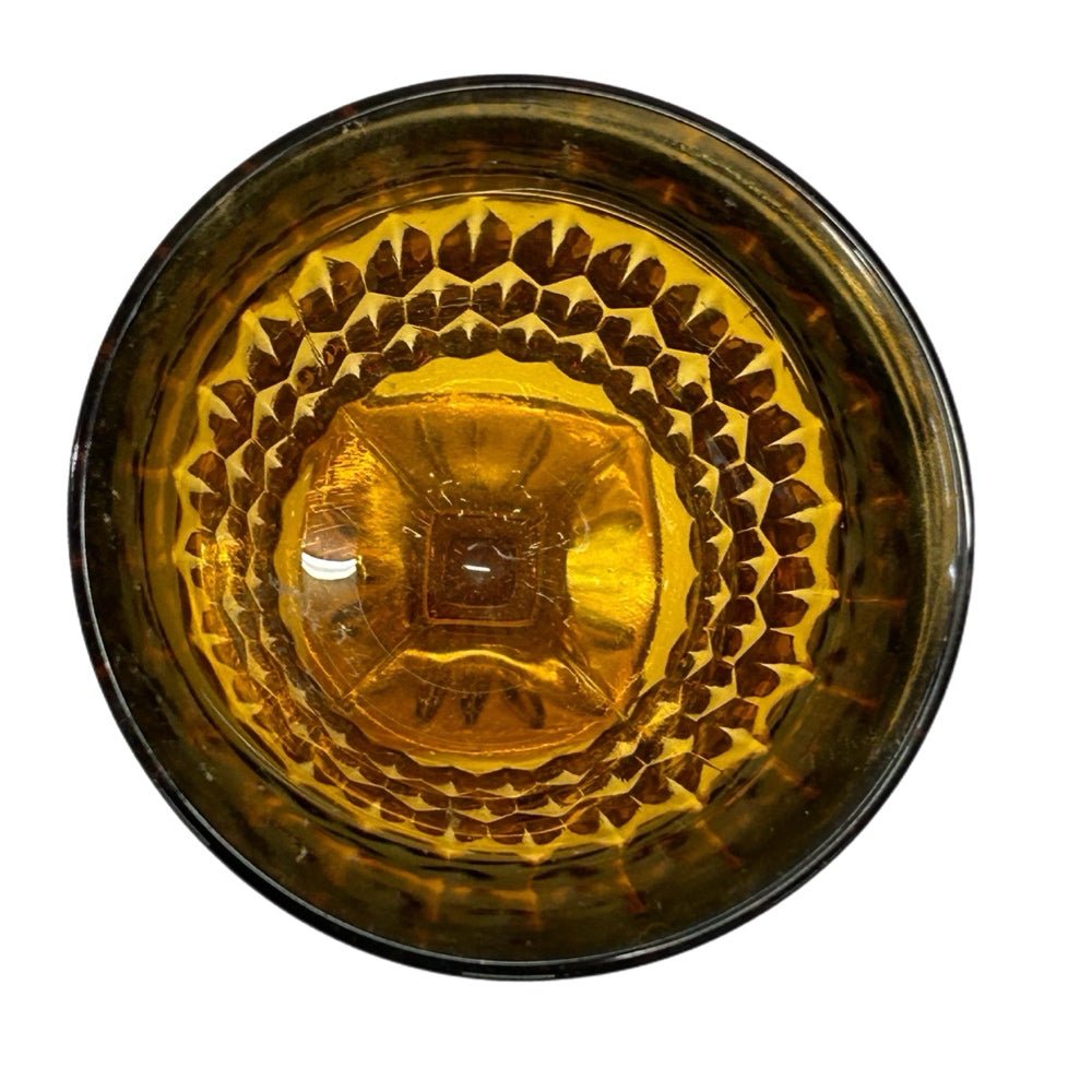 Indiana Glass Company Mt Vernon Amber Iced Tea Glass VINTAGE REPLACEMENT | Finer Things Resale