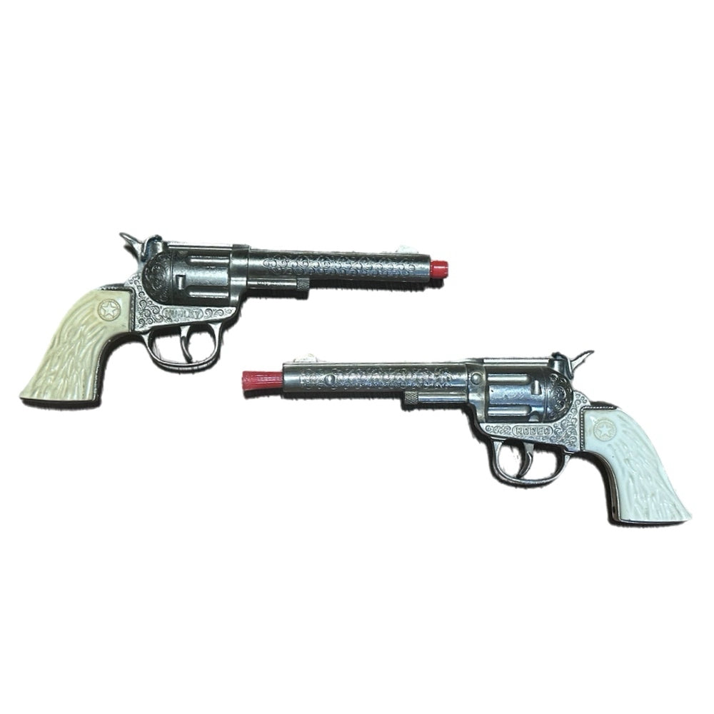 Hubley Rodeo Cap Gun Set with Daisy Leather Holster VINTAGE 1960 Western Cowboy