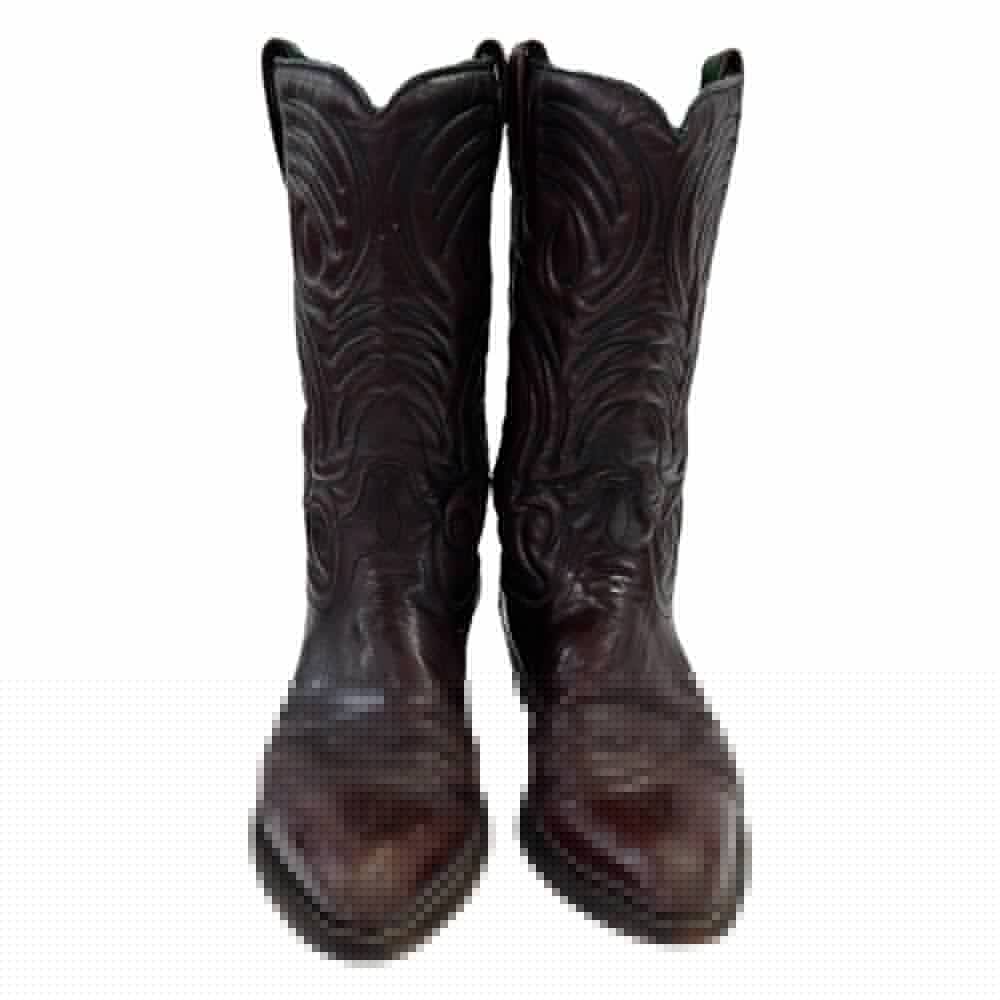 Dan Post Western Cowboy Boots Cherry Brown MENS SiZE 10D 6934 | Finer Things Resale