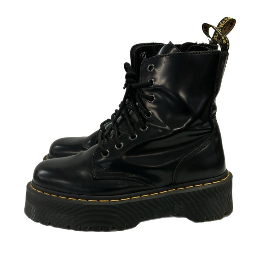 Dr Martens Jaden Platform Boots Leather Platform Combat Biker UNISEX W 7 / M 6 | Finer Things Resale