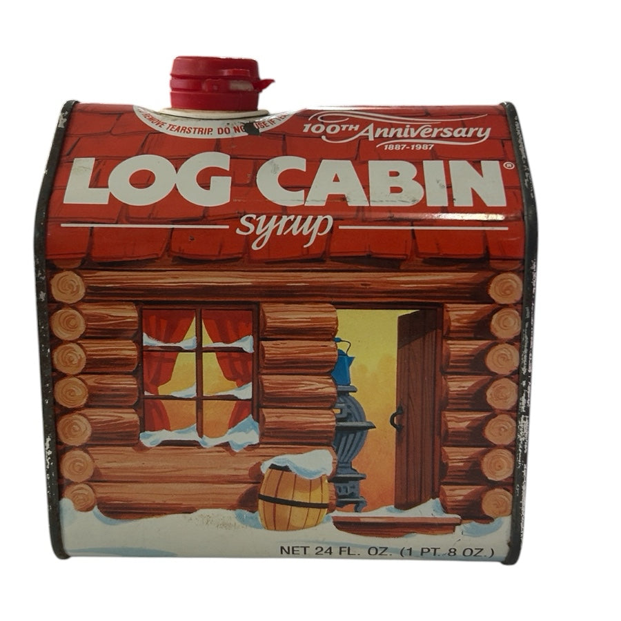 Log Cabin Syrup 100th Anniversary Collectible Tin 1887-1987 VINTAGE General Food