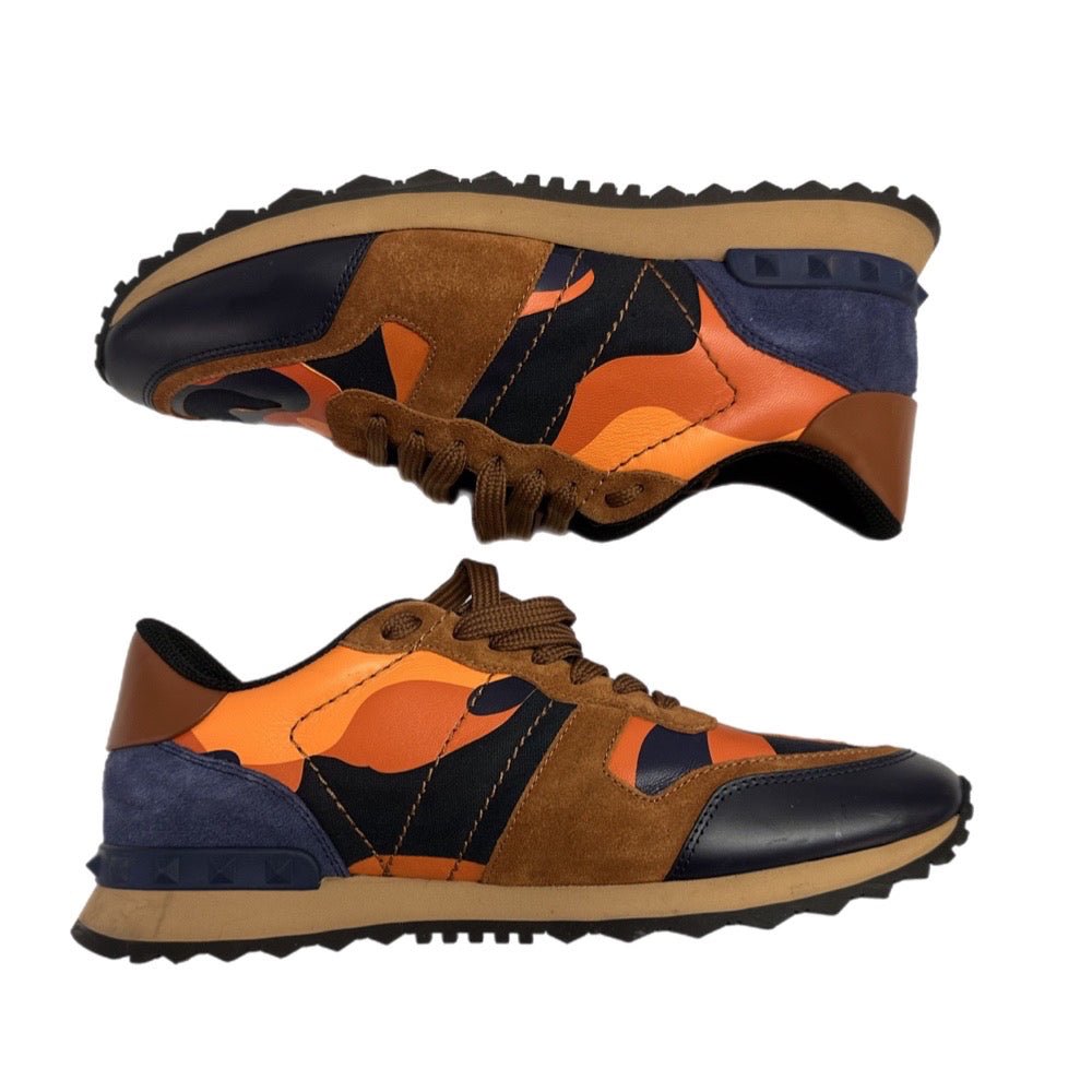 Valentino Garavani Camouflage Rock Runner Trainer Sneakers Shoes SIZE 8 | Finer Things Resale