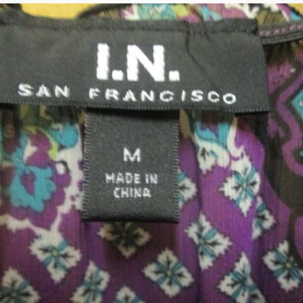 I.N. San Francisco short sleeve shirt SIZE MEDIUM NWT! | Finer Things Resale