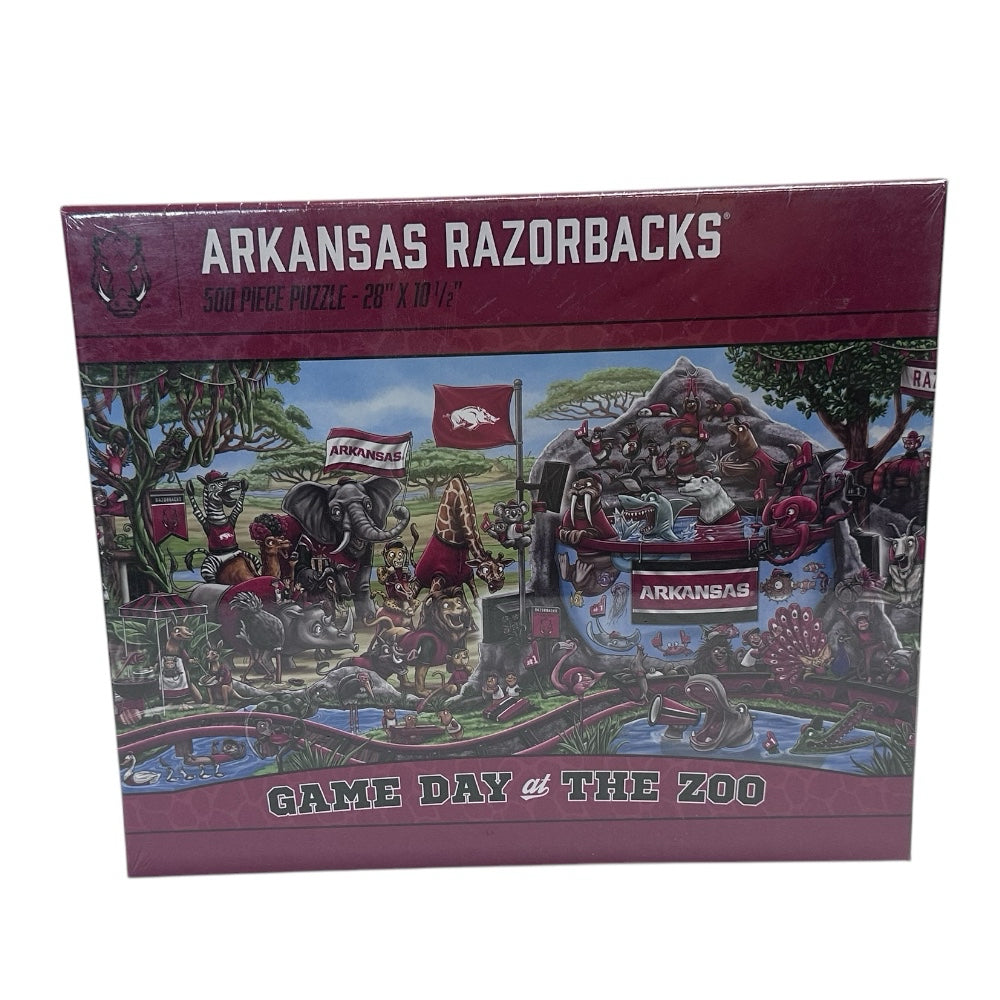 Arkansas Razorbacks Game Day at the Zoo 500 piece jigsaw puzzle BRAND NEW SEALED