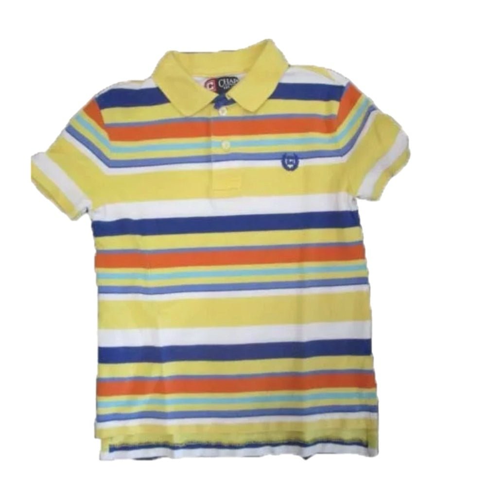 chaps short sleeve stripe polo shirt size 6