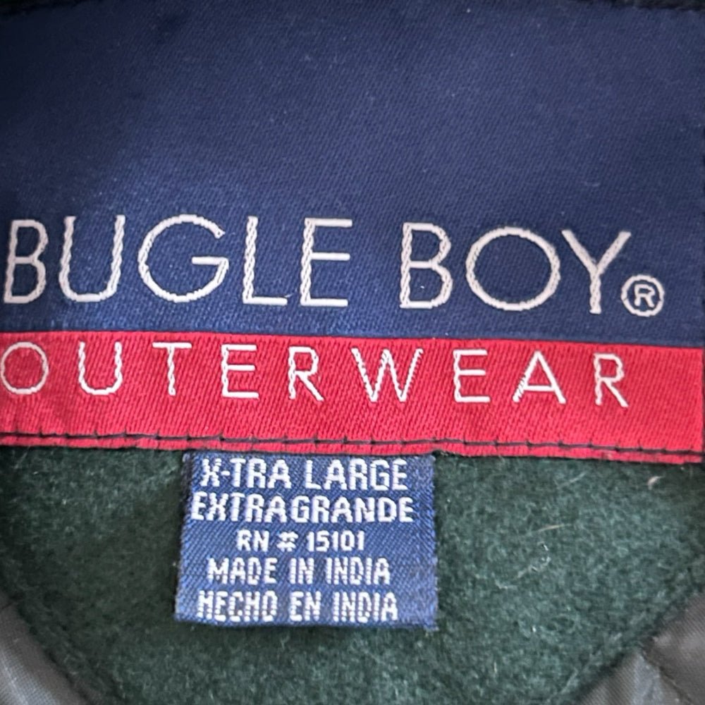 Bugle Boy Wool Coat XLARGE Vintage Retro 1990s Y2K | Finer Things Resale
