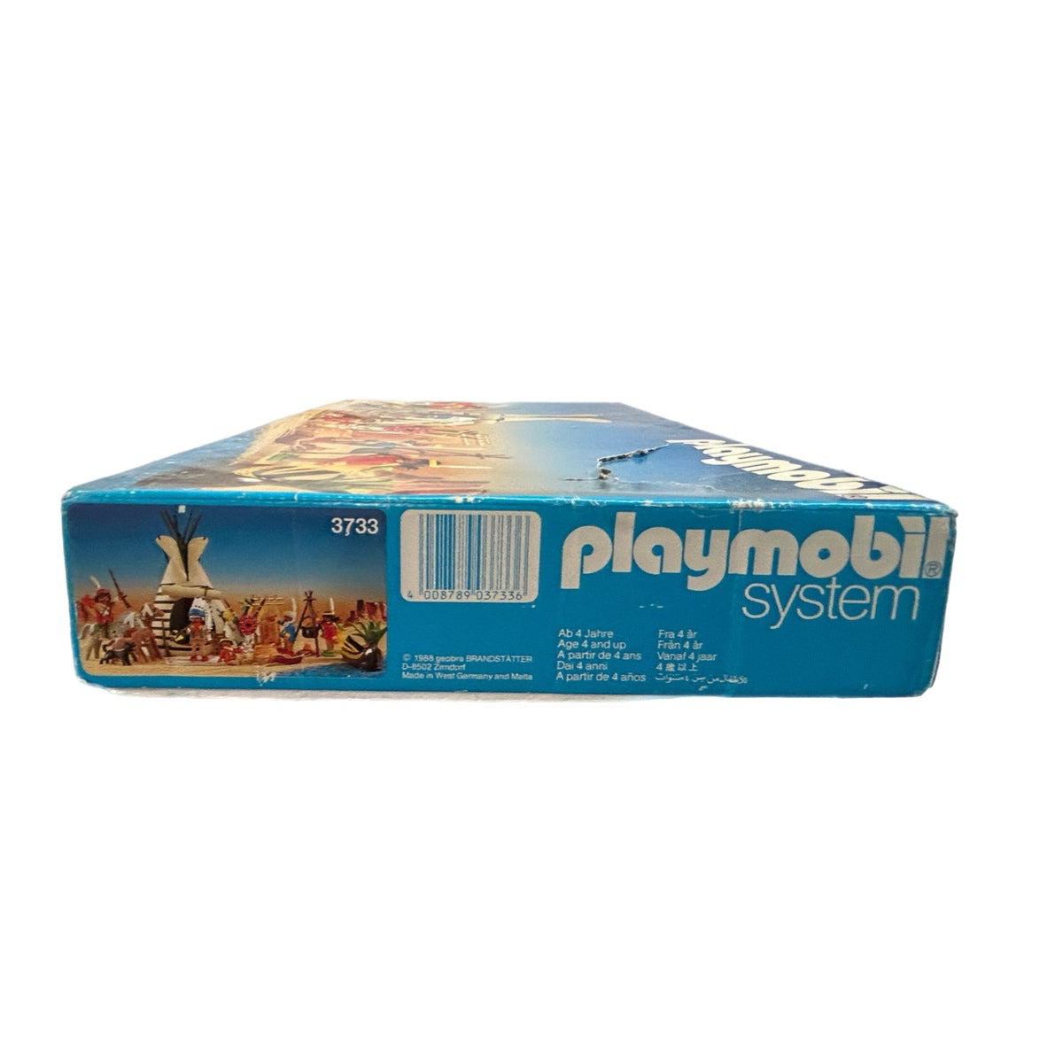 Playmobil Indian Camp 3733 NEW Factory Sealed Contents Damaged Box VINTAGE 1988