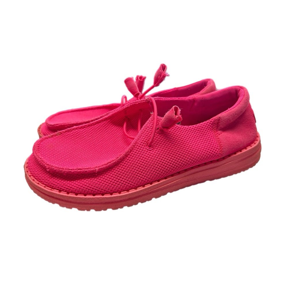 Hey Dude Wendy Funk Mono Electric Pink Slip On Loafers SIZE 7M | Finer Things Resale