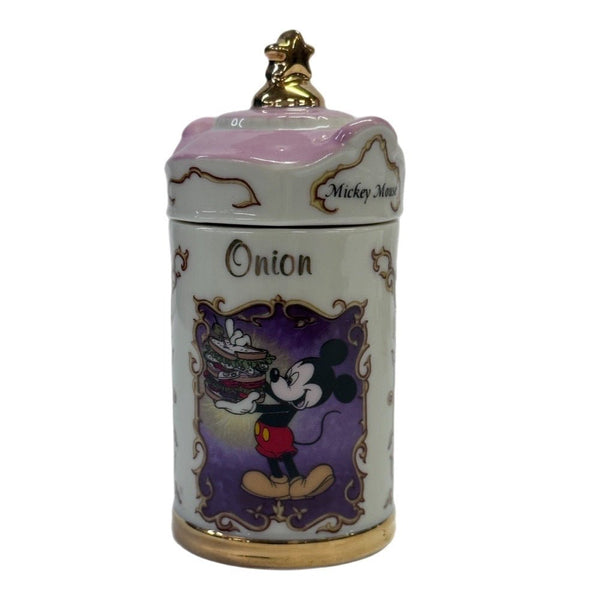 Lenox Walt Disney Mickey Mouse  Onion Spice Jar 1995  Porcelain REPLACEMENT | Finer Things Resale