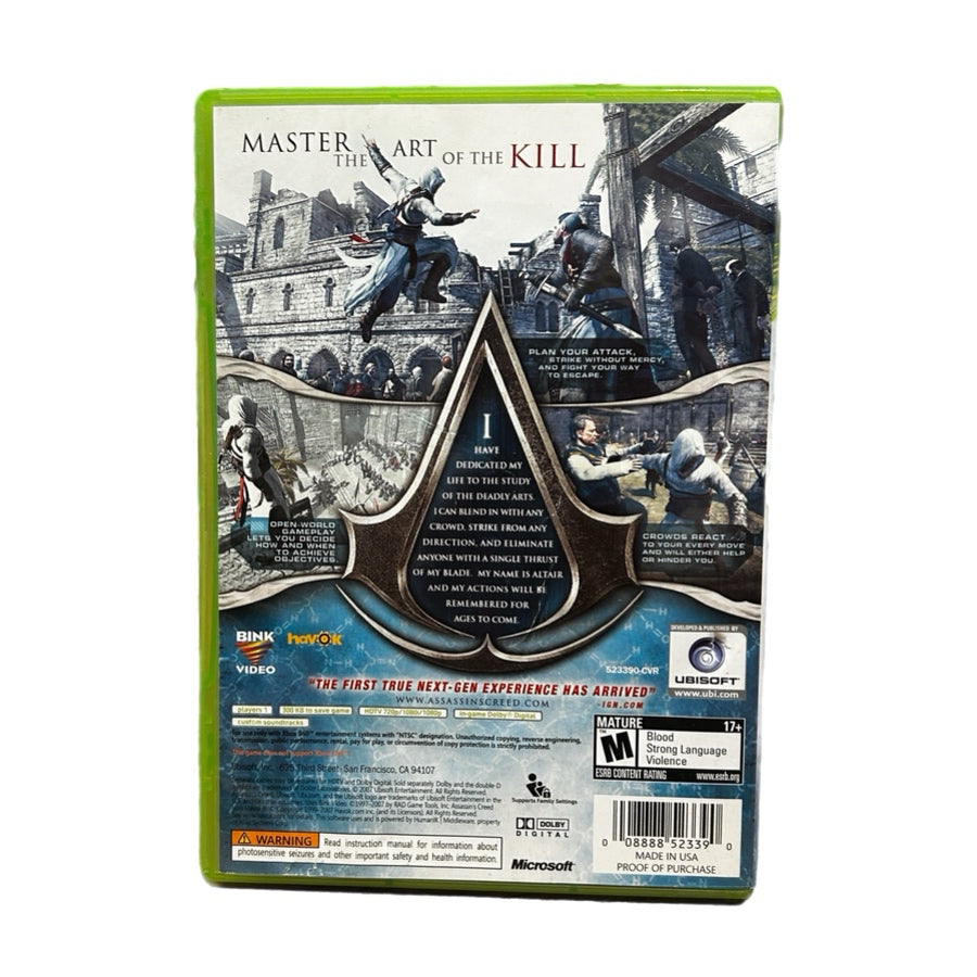 Assassin's Creed XBOX 360 game Rated M 17+ 2007 | Finer Things Resale