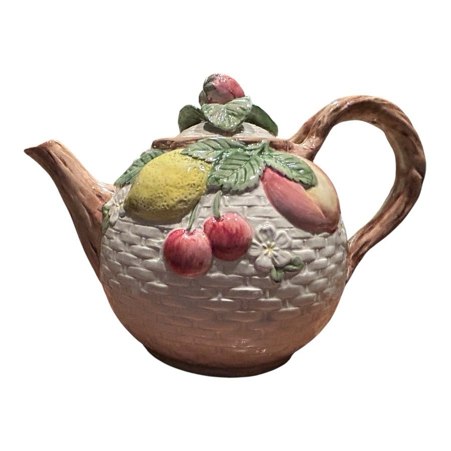 Fitz & Floyd Fruit Fair Teapot with lid VINTAGE 1990 | Finer Things Resale