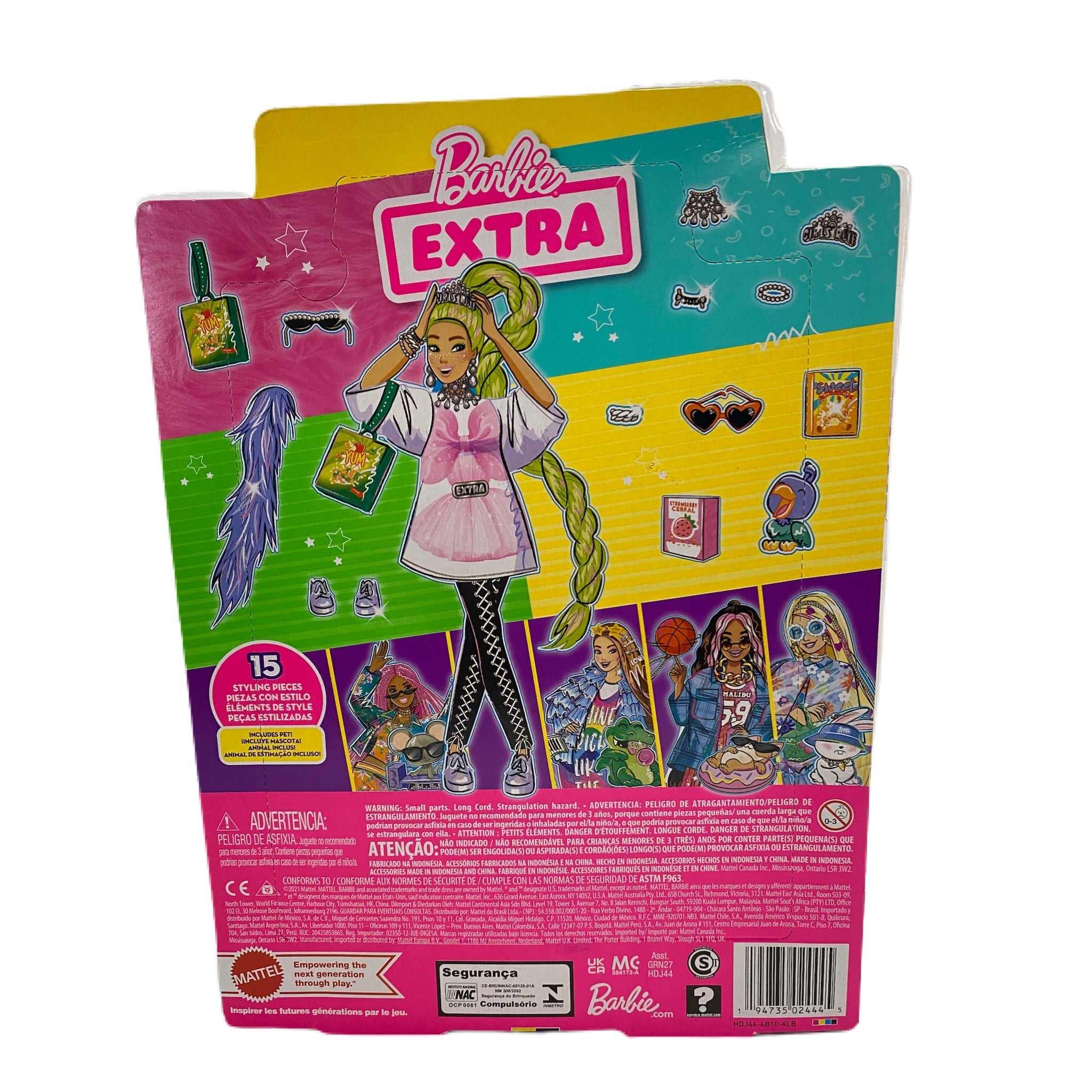 Barbie Extra #11 oversized tee & leggings with pet parrot BRAND NEW! | Finer Things Resale