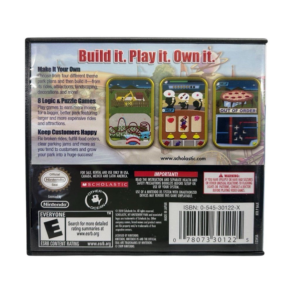 My Amusement Park Nintendo DS game Scholastic 2010 Rated E | Finer Things Resale