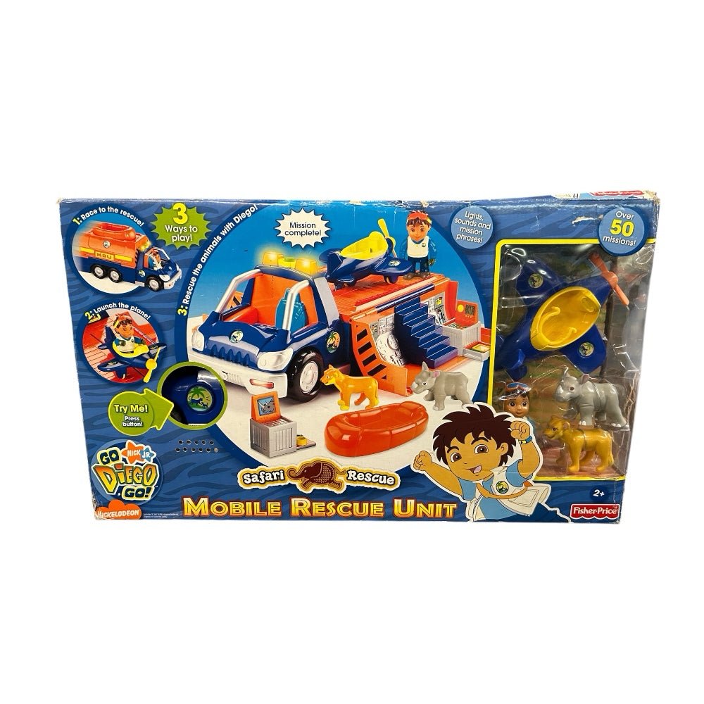 Go Diego Go Mobile Rescue Unit Safari Action Playset Fisher Price 2006 NEW! | Finer Things Resale