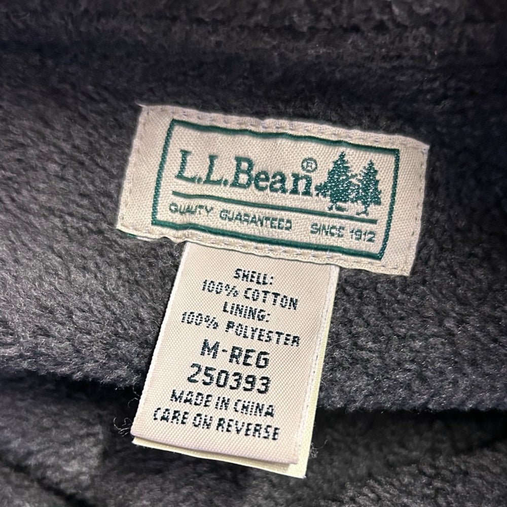 LL Bean plaid flannel long sleeve shacket shirt jacket SIZE MEDIUM | Finer Things Resale
