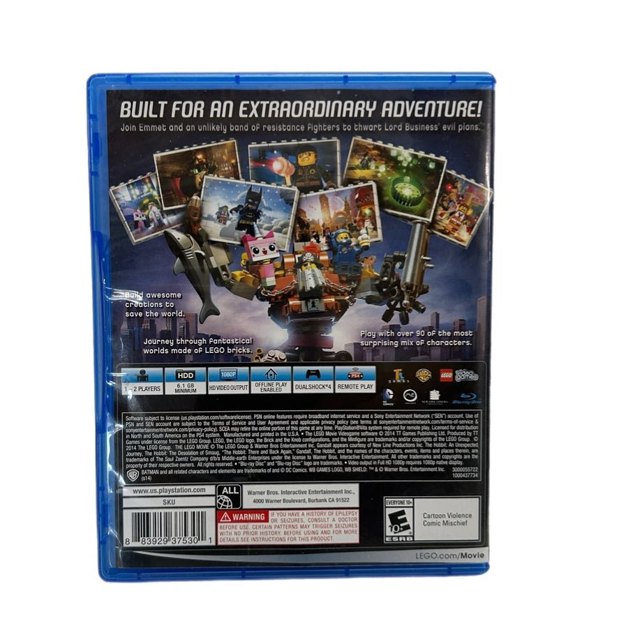 The Lego Movie Videogame Playstation 4 PS4 Game 2014 Warner Brothers Rated 10+ | Finer Things Resale