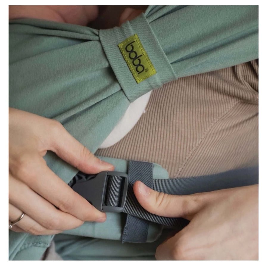 Boba Bliss Baby Wrap 2-in-1 Hybrid Carrier Sea Mist NEW! | Finer Things Resale