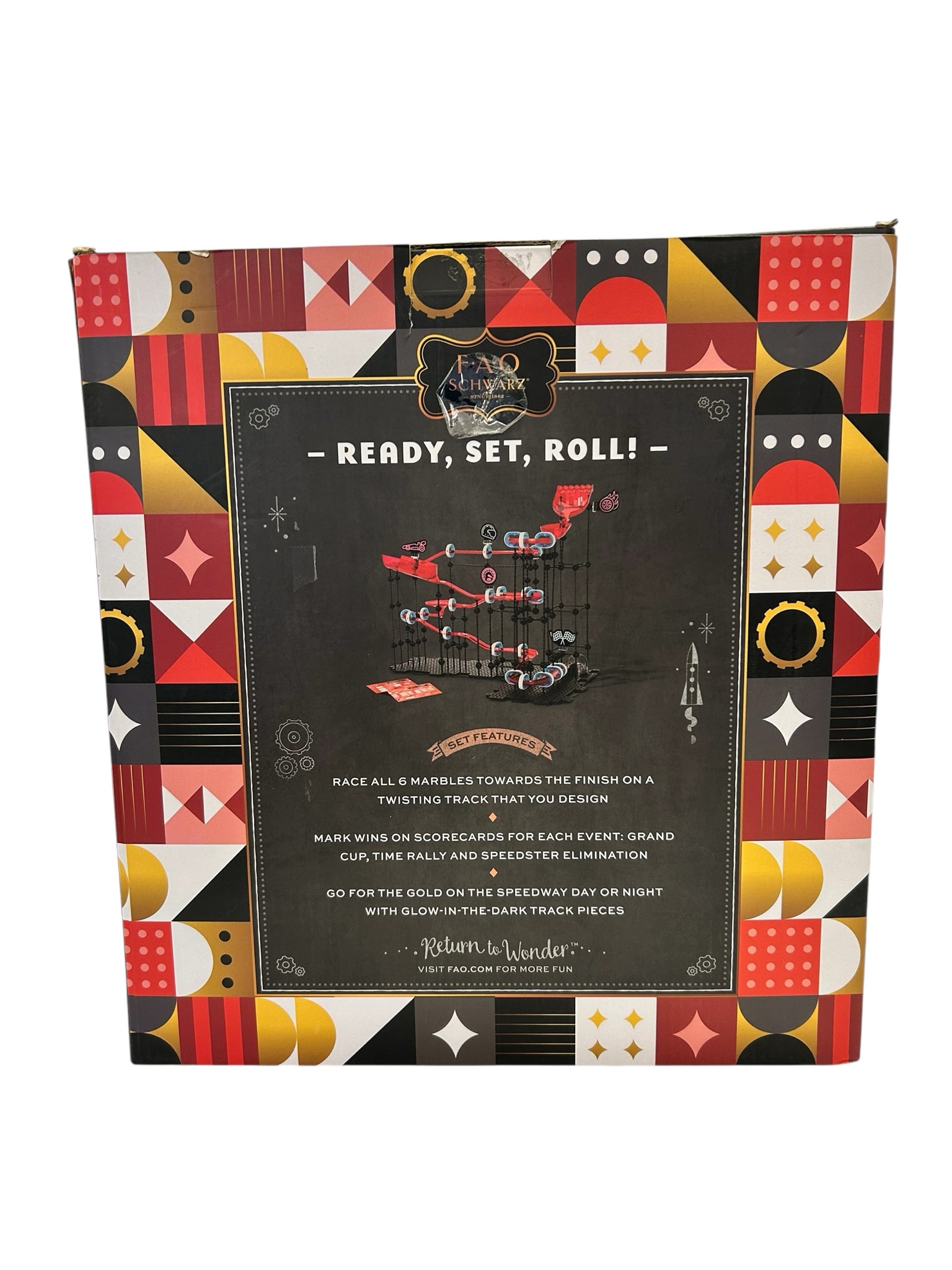 Fao Schwarz Marble Speedway Gravity Race Build Set BRAND NEW!