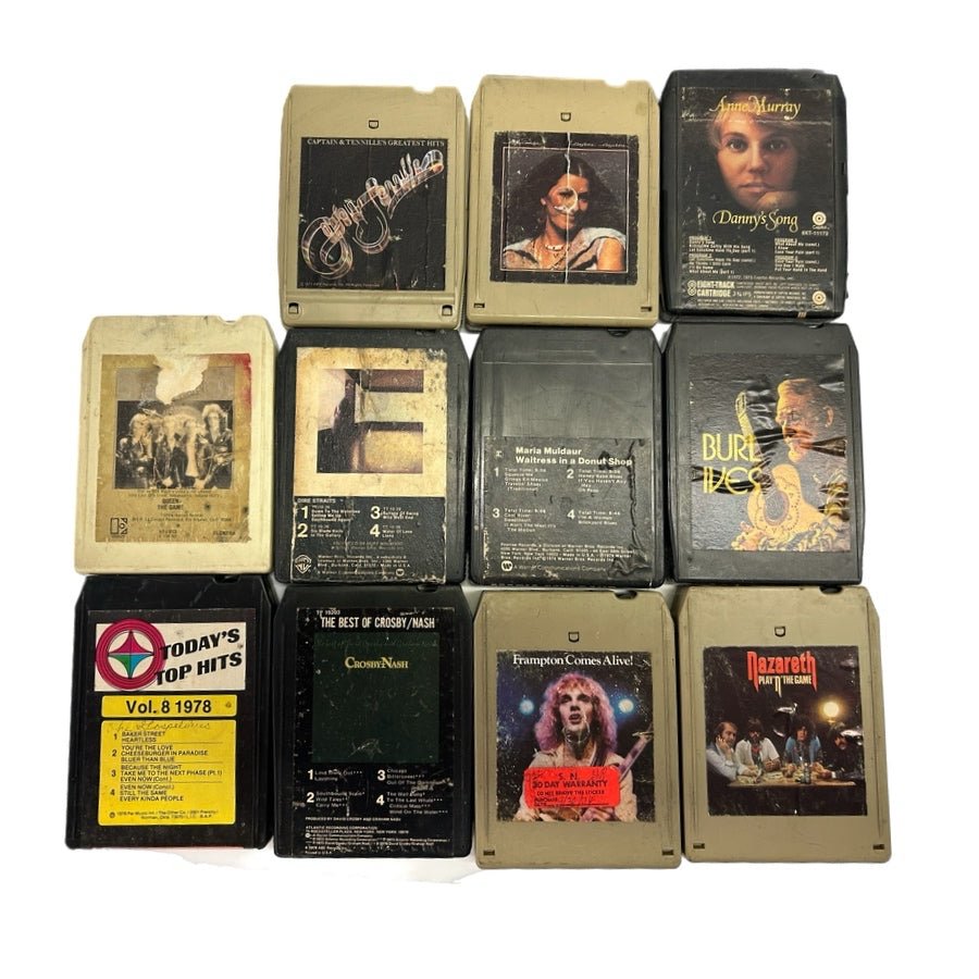 9 track Tape Lot 32 Mixed Country Rock Gospel Pop VINTAGE 1970's | Finer Things Resale