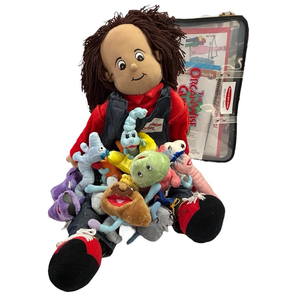 Little Organ Andy Teaching Medical Doll 30" Includes 11 organs & teaching lesson | Finer Things Resale