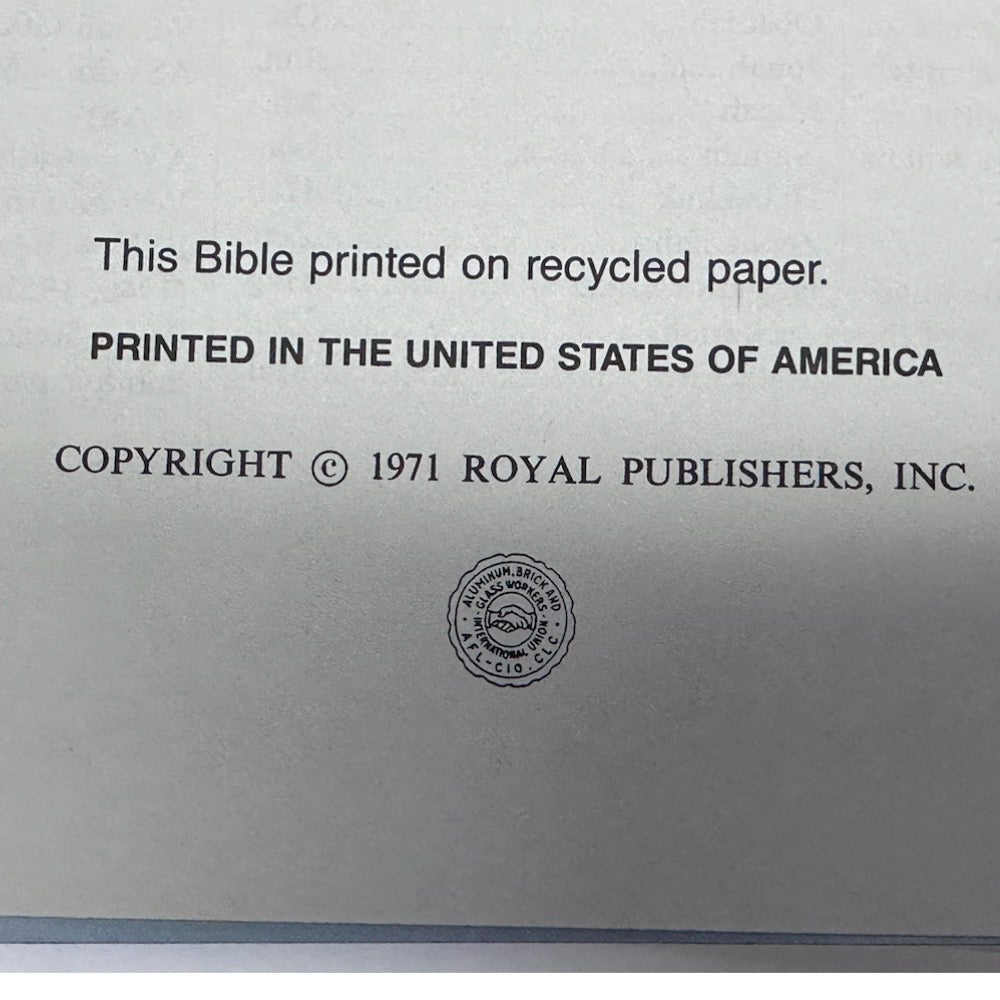 Holy Bible King James Version Red Letter Reference Version VINTAGE 1971 | Finer Things Resale