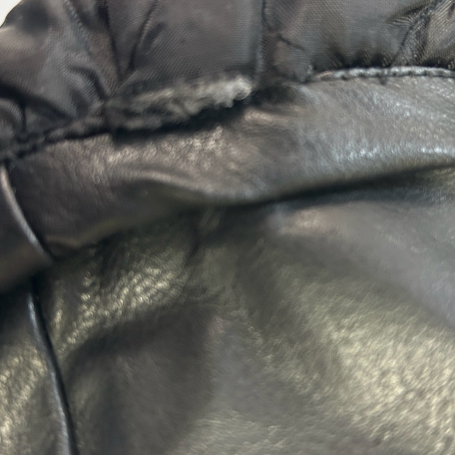 Golden Leather Biker Motorcycle Retro Faux Leather Jacket Coat SIZE 3T | Finer Things Resale