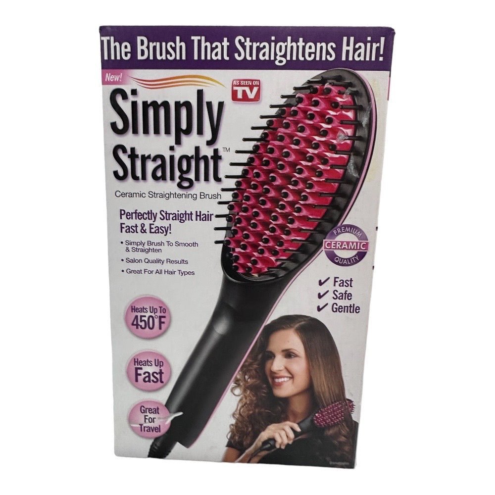 Simply Straight Ceramic Straightening Brush AS SEEN ON TV! BRAND NEW! | Finer Things Resale