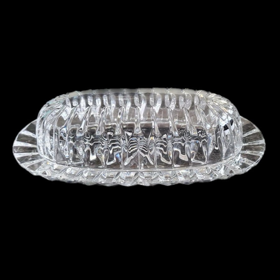 Mikasa Park Lane Crystal Covered Butter Dish VINTAGE | Finer Things Resale