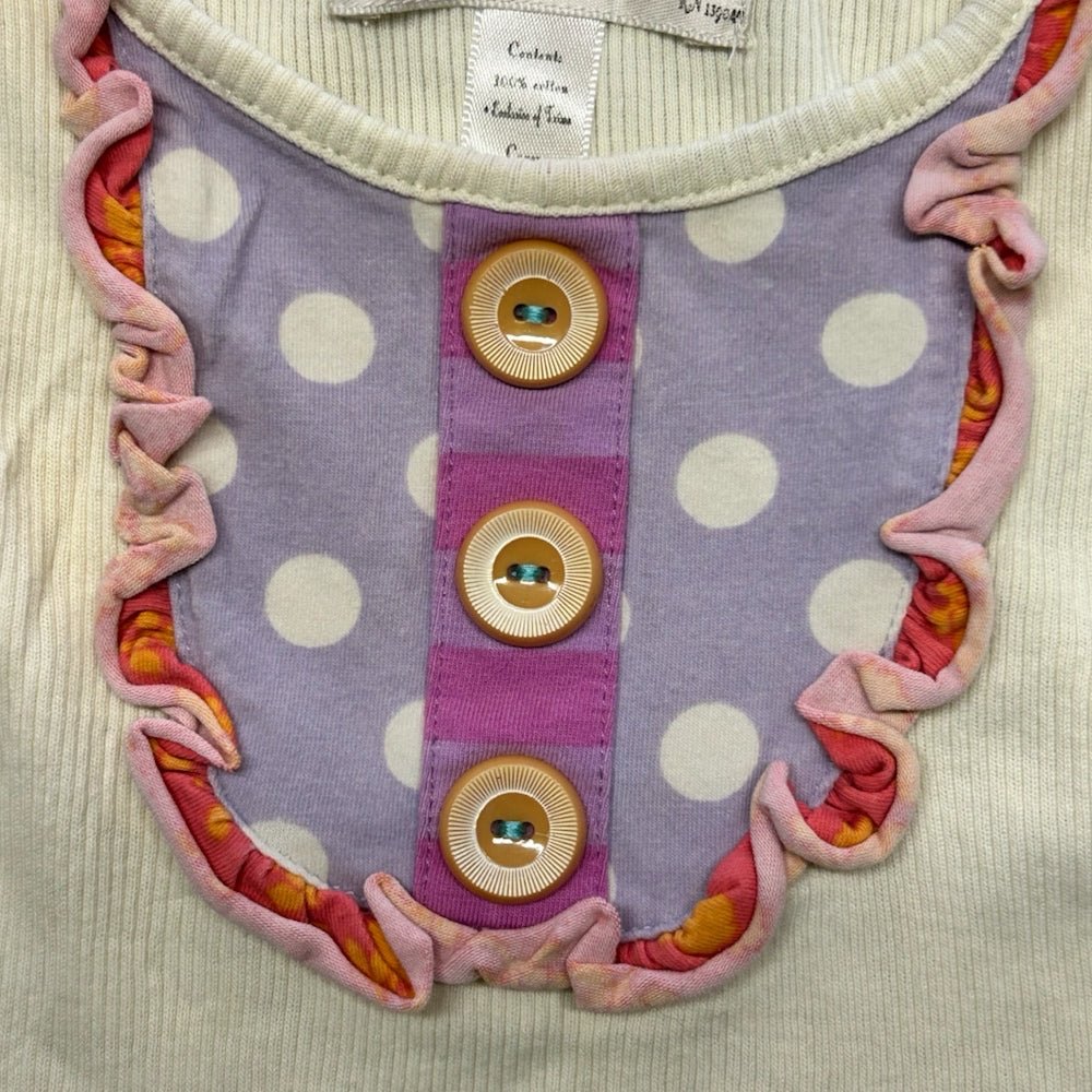 Matilda Jane Good Hart Pond Hill Cookie Dot Tank Top Shirt SIZE 2 | Finer Things Resale