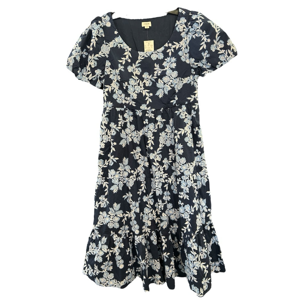 J Crew Midi floral print short sleeve dress SIZE 10 NWT!