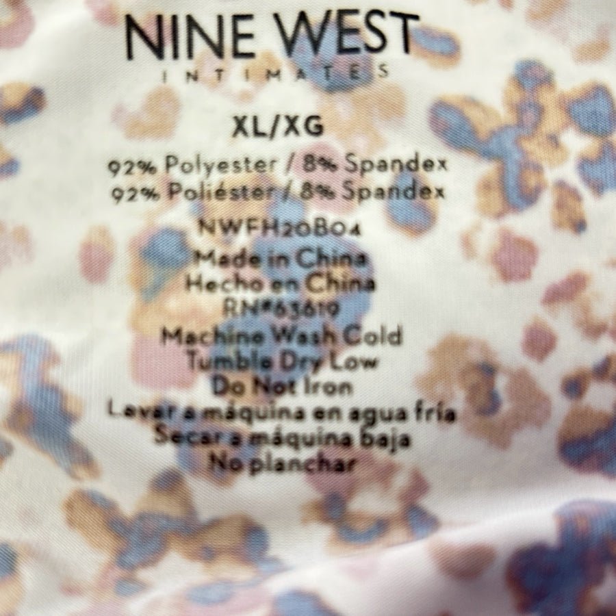 Nine West Intimates Floral LoungeBralette Wireless Stretch Bra SIZE XLARGE | Finer Things Resale