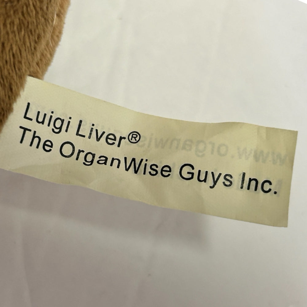 The OrganWise Guys Luigi Liver beanbag plush toy REPLACEMENT Organ Andy